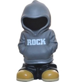 Rock Hard figure by Jakuan El Haseem, produced by 360 Toy Group. Front view.
