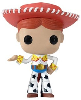 Jessie figure by Disney, produced by Funko. Front view.