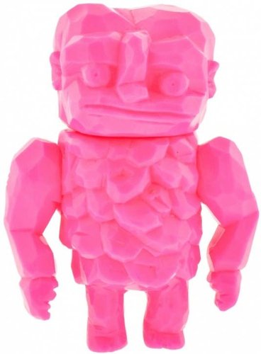 Karakuri - Unpainted Pink figure by Grody Shogun, produced by Lulubell Toys. Front view.