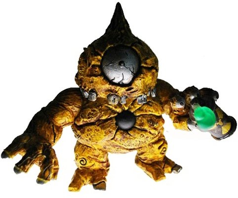8-Ball Custom figure by Manny X, produced by Radioactive Uppercut. Front view.