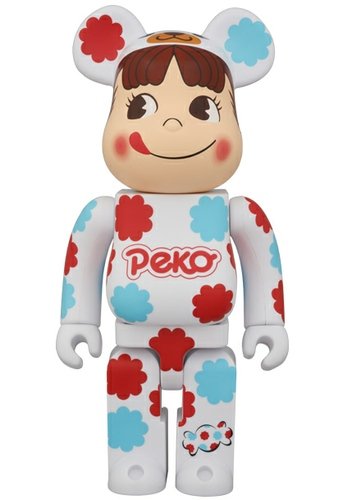 Peko-chan Be@rbrick 400% figure, produced by Medicom Toy. Front view.