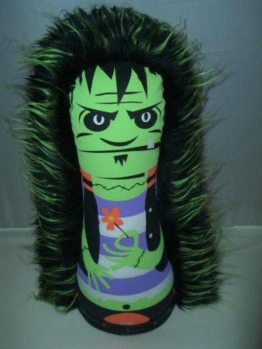 Frankenpunker figure by Frank Kozik, produced by Circus Punks. Front view.
