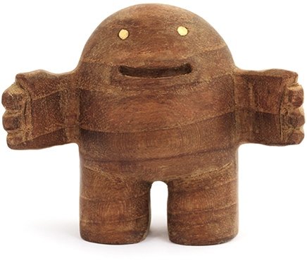 Teak Hug figure by Spencer Hansen, produced by Blamo Toys. Front view.