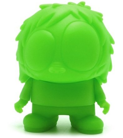 Evil Ape - Green GID figure by Mca, produced by Toy2R. Front view.