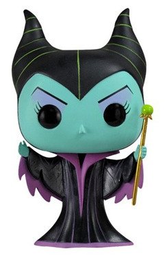 Maleficent  figure by Disney, produced by Funko. Front view.