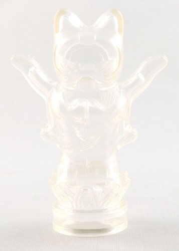 Mini Fortune Cat Ashura Clear figure by Mori Katsura, produced by Realxhead. Front view.