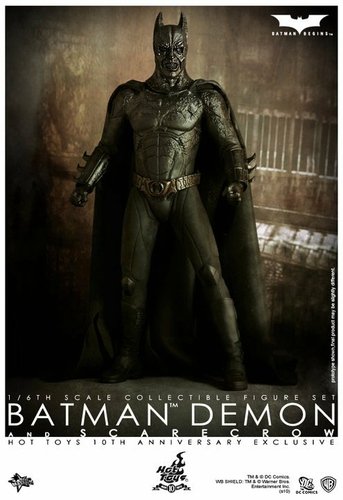 Batman Begins Demon figure by Dc Comics, produced by Hot Toys. Front view.