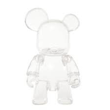 Qee Bear Transparent figure, produced by Toy2R. Front view.