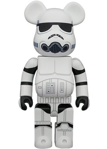 Stormtrooper Be@rbrick 400% figure by Lucasfilm Ltd., produced by Medicom Toy. Front view.