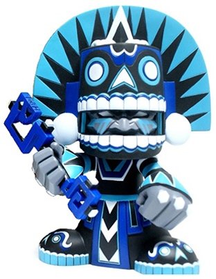 Southern Mictlan - WonderCon Exclusive figure by Jesse Hernandez, produced by Kuso Vinyl. Front view.