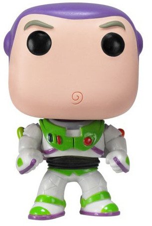 Buzz Lightyear figure by Disney, produced by Funko. Front view.