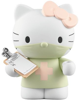 Dr. Romanelli x Sanrio Hello Kitty - VCD Special No.157, Normal figure by Dr. Romanelli, produced by Medicom Toy. Front view.