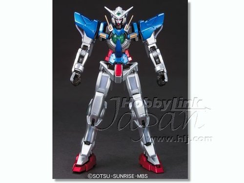 HCM Pro Gundam Exia special metallic variant figure, produced by Bandai. Front view.