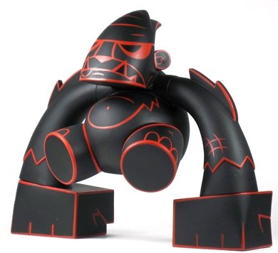 Lava Smash figure by Joe Ledbetter, produced by Toy2R. Front view.