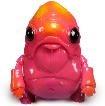 Big Muscamoot - Rainbow Sorbet figure by Chris Ryniak, produced by Squibbles Ink + Rotofugi. Front view.