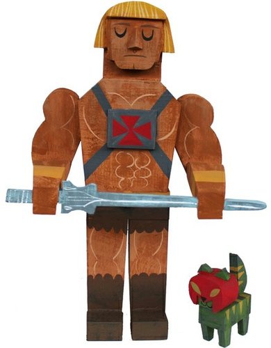 Heman figure by Amanda Visell, produced by Switcheroo. Front view.