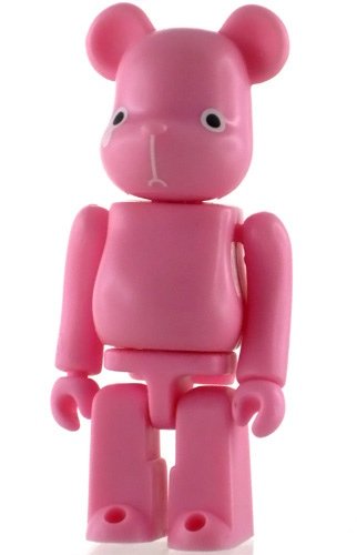 Reborn Be@rbrick 100% - Pink figure by Eric So, produced by Medicom Toy. Front view.