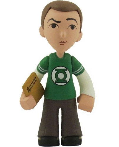 The Big Bang Theory Mystery Minis 2 - Sheldon Cooper (Green Lantern) figure by Funko, produced by Funko. Front view.