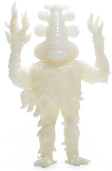 Lorbo - GID figure by Jim Woodring, produced by Presspop. Front view.