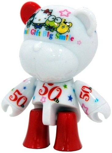 Hello Kitty OLi Bear figure by Sanrio, produced by Coi Creative. Front view.