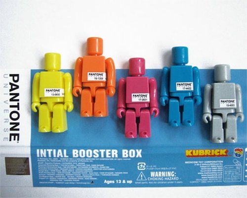 Pantone Initial Booster figure by Pantone, Inc., produced by Medicom Toy. Front view.