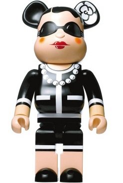 Chanel Be@rbrick 1000%  figure by Chanel, produced by Medicom Toy. Front view.
