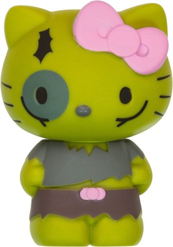 Hello Kitty Horror Mystery Minis - Green Zombie (Chase) figure by Sanrio, produced by Funko. Front view.