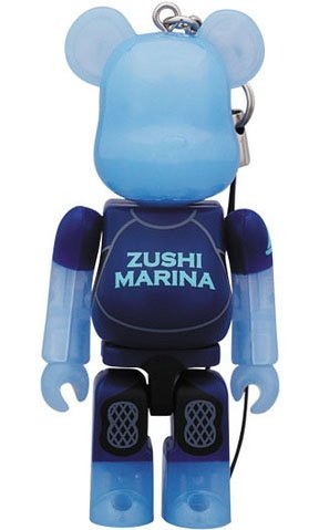 Riviera Resort Zushi Marina Be@rbrick 100% figure, produced by Medicom Toy. Front view.