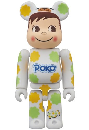 Poko-chan Be@rbrick 100% figure, produced by Medicom Toy. Front view.
