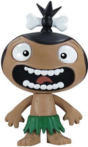 Pocket God - Screaming Pygmy figure by Dave Castelnuovo, produced by Funko. Front view.