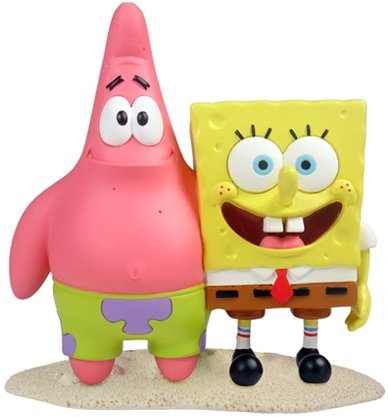 Best Friends SpongeBob & Patrick figure by Nickelodeon, produced by Play Imaginative. Front view.