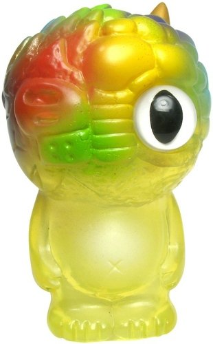 Chaos Q Bean - Clear Yellow Painted figure by Mori Katsura, produced by Realxhead. Front view.