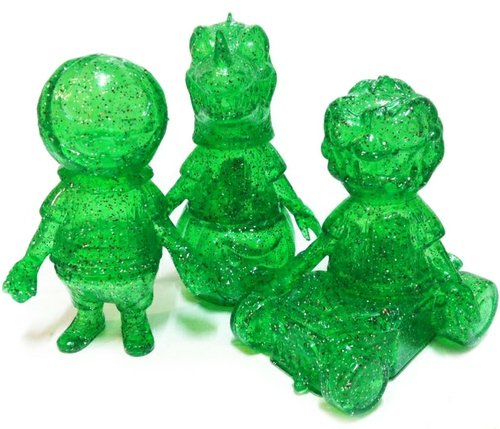 Cure Hellbox Set - Clear Green Glitter figure by Cure, produced by Cure. Front view.