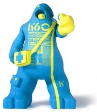 SUG H60 Blue SDCC exclusive figure by Unklbrand, produced by Unklbrand. Front view.