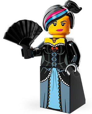 Wild West Wyldstyle figure by Lego, produced by Lego. Front view.