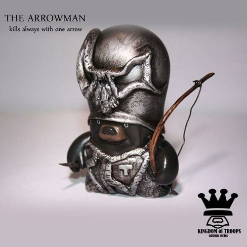 The Arrowman figure by Don P. Front view.