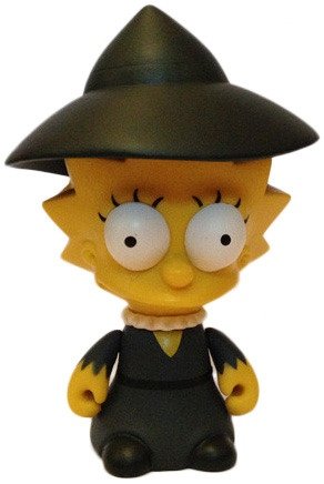 Witch Lisa figure by Matt Groening, produced by Kidrobot. Front view.