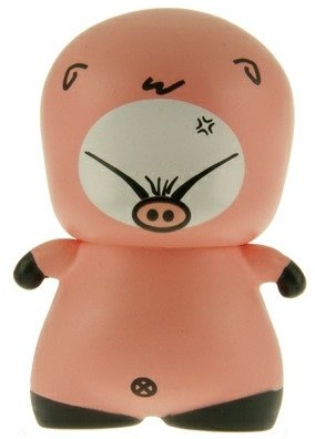 CIBoys Series 2 - Pig figure by Red Magic, produced by Red Magic. Front view.