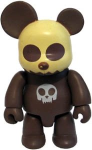 Brown Toyer Bear figure, produced by Toy2R. Front view.