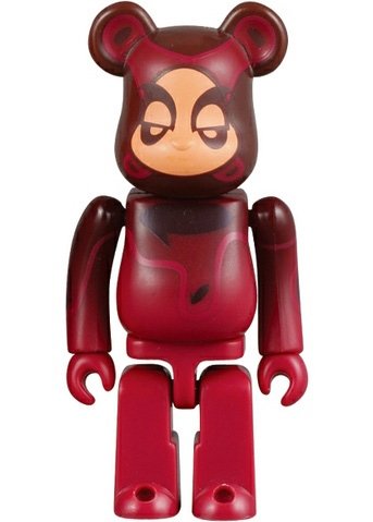 So What Be@rbrick 100% figure by Phalanx Creative, produced by Medicom Toy. Front view.