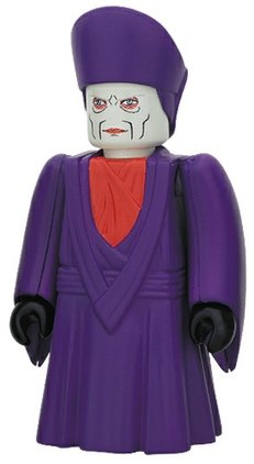 Imperial Dignitary  figure by Lucasfilm Ltd., produced by Medicom Toy. Front view.