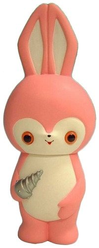 Bascot - Bad Taste Mascot - Honey Drill Pink figure by Noriya Takeyama, produced by Art Storm. Front view.