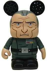 Grand Moff Tarkin figure by Maria Clapsis, produced by Disney. Front view.