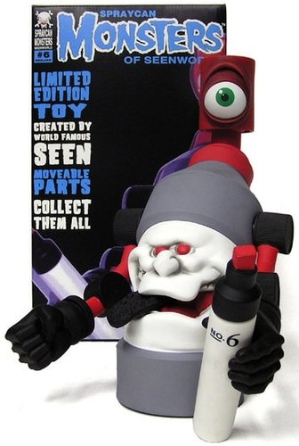 Spraycan Monster - Toy Tokyo Exclusive figure by Seen, produced by Planet 6. Front view.