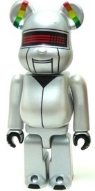Be@rbrick Daft Punk 100% Interstella 5555 Thomas Bangalter figure by Daft Punk, produced by Medicom Toy. Front view.