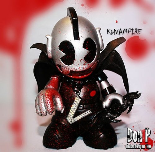 KidVampire figure by Don P, produced by Kidrobot. Front view.