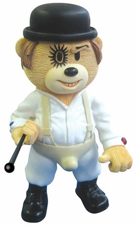 Bad Taste Bears - Alex figure by Peter Underhill, produced by Oddco Ltd.. Front view.