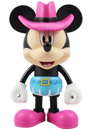 Cowgirl Minnie Mouse figure by Disney, produced by Play Imaginative. Front view.