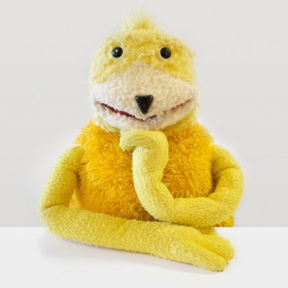 Flat Eric figure by Janet Knechtel, produced by Vivid Imaginations. Front view.