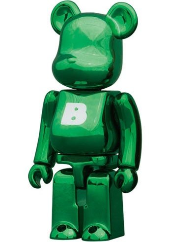 Basic Be@rbrick Series 24 - B figure, produced by Medicom Toy. Front view.